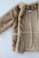Big Pocket Half Fake Fur Jacket Coat