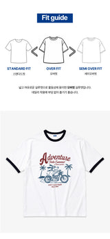 アドベンチャー イントゥ サマー オーバーフィット リンガー Tシャツ(3color)