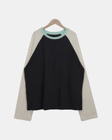 セグ コントラスト ラグラン ロングスリーブTシャツ
