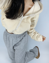 (FLEECE VER./SUPER DEAL👍🏻) 6 COLORS THICK EFFORTLESS CHIC FLEECE FLEECE-LINED TRAINING PANTS