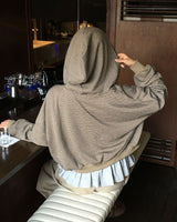 ソフトレイヤードフリルロングスリーブTシャツ