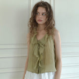 Passionate ruffle blouse (yellow green)
