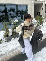 No.1024 dia wool20 ニットジップアップ (3色)