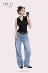 Steady Collar Halter Sleeveless Top