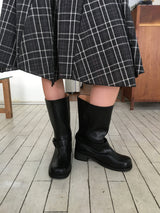 ウッディヒルチャンキーワイドブーツ (2color)