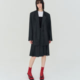 OVERFIT UNBAL SINGLE JACKET (BLACK)