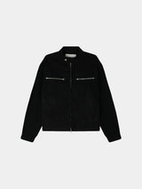 Owen knitwear suede jacket