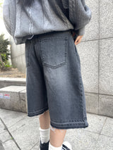 ソーダピンタックウォッシングバミューダパンツ