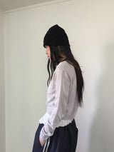 Summer Punching Crewneck Cardigan (4color)