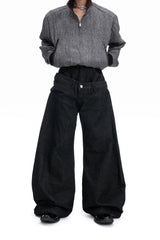 Banana Cut Wide Jeans