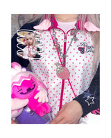 strawberry sparkling necklace