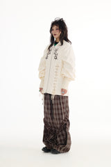 Beige embroidered jacket