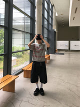 トライイングレタリングクロップ半袖Tシャツ 4C