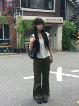 Sobi Stud Cargo Pocket Bootcut Pants