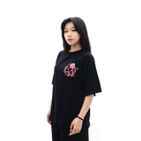 PEANUT STAIN - ノット スリーピング ユア マウス ユア タイガー ブラック オーバーサイズド Tシャツ