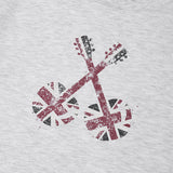 UNION JACK CROP T-SHIRT - GRAY  