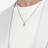 Men's ネックレスサークルペンダントステンレススチール_CLEF バズネックレス