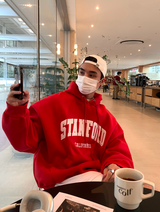  Urban Stanford Double Middle Cloth Embroidery Hoodie