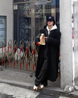 No.1052 wool20 オーバーシングルロングコート