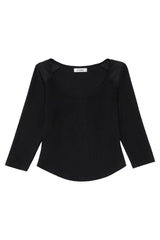 LACE U NECK T-SHIRT
