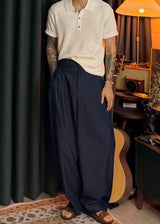 Hachi Linen Collar Short-Sleeve Knit 5COLOR
