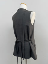 Momento Linen Long Vest