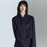CORSAGE JACKET IN DARK GREY