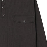OZツーポケットヘンリーリブドロングスリーブ(3C)