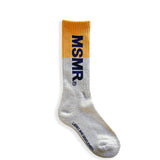 Half Color Crew Socks Orange