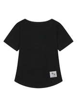 ARINA BUTTON CROP HALF T (4COLOR)