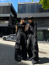 Washed Cargo Jogger Pants