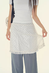 Selique dot frill skirt