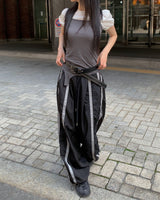 Unbalanced long Sleeveless