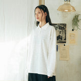 ドットピケカラーTシャツ (アイボリー)
