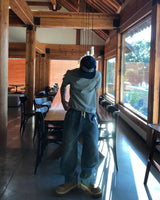 Solid Banding Wide Pants