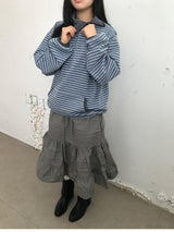 Chihiro Pintuck Midi Skirt (2 Colors)