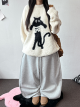 コージーブラッシュドフリース🩵☁️ ポニーバルーンベーシックパンツ☃️ 3カラー