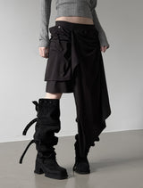 Pinched Drape Skirt