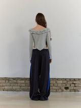 DOUBLE STRAP PANTS / CHARCOAL