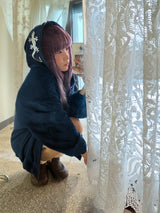 ドジングフーデッドジップアップ ( Navy )