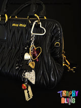 Extremely prosperous red and black bag hanging