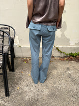 satin shirring top