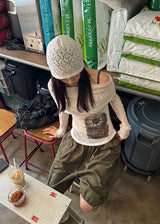BALLOON CARGO HALF PANTS