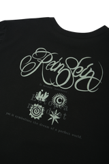 Black UTOPIA short sleeve t-shirts