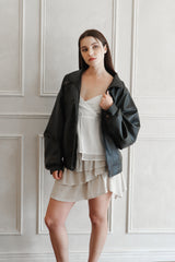 Ariel flare skirt (beige)