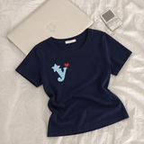 Y Dot Lettering Short-Sleeved T-Shirt (3 colors)
