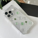 [made]Lucky clover resin phonecase 