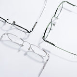 Knouun polygon titanium glasses CODE. 102. E Silver