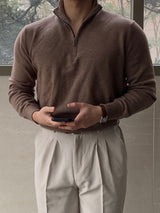 Cash half zip-up knitwear