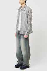 Jian Cropped Checked Shirt (3color)